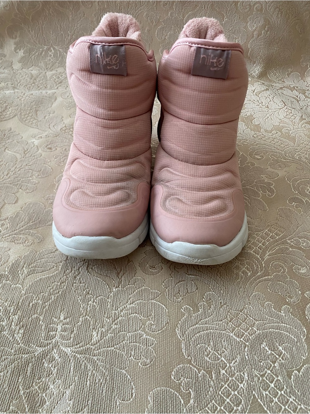 Nike Kids Pink Quilted Cozy Boots